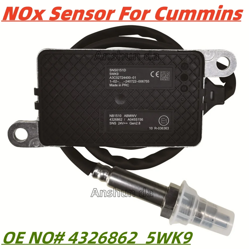 

4326862 5WK96751C A045S156 SNS151C Original New Nitrogen Oxygen NOx Sensor For CUMMINS Engine 4326862RX