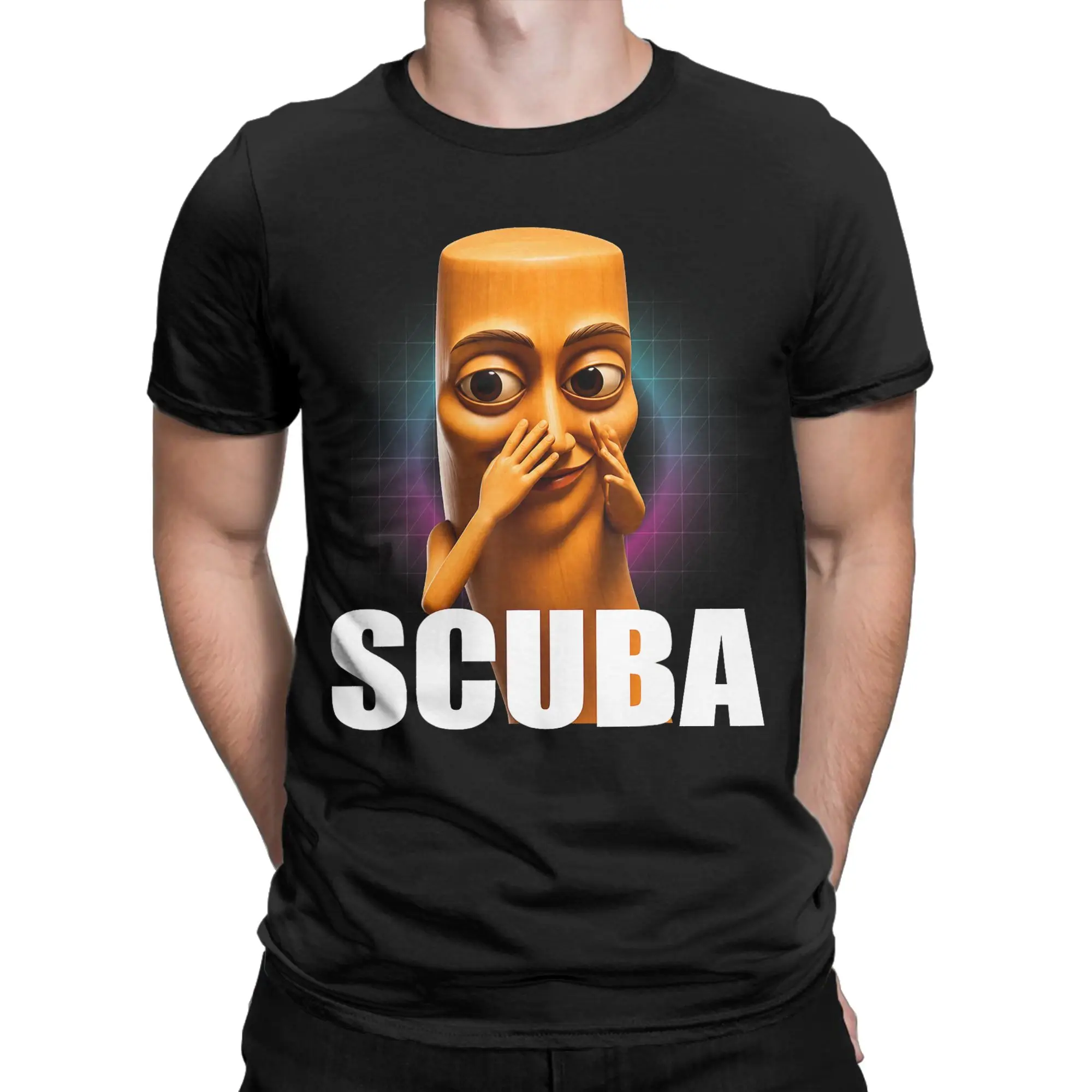 Scuba Tung Tung Sahur Dance Funny Brainrot Meme T Shirt Men's 100% Cotton Funny T-Shirt Tee Shirt Short Sleeve Clothing