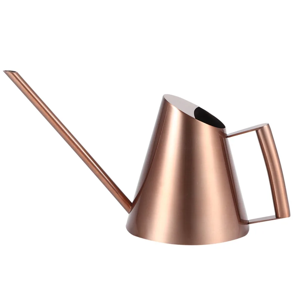 Stainless Steel Watering Can Long Spout Ergonomic Handle Plant Watering Pot Narrow Spout Long Spout Watering Can Home Plant Care