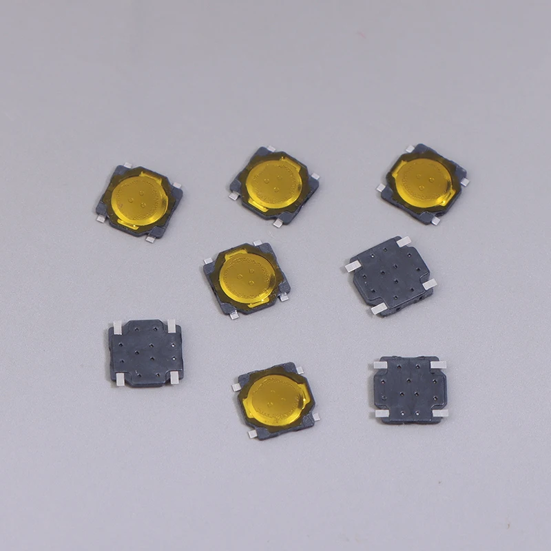 20Pcs Metal Dome 3.7*3.7*0.35MM Membrane Button Switch Thin Film Touch Switch 4 Feet Foot Patch Micro Button Switches