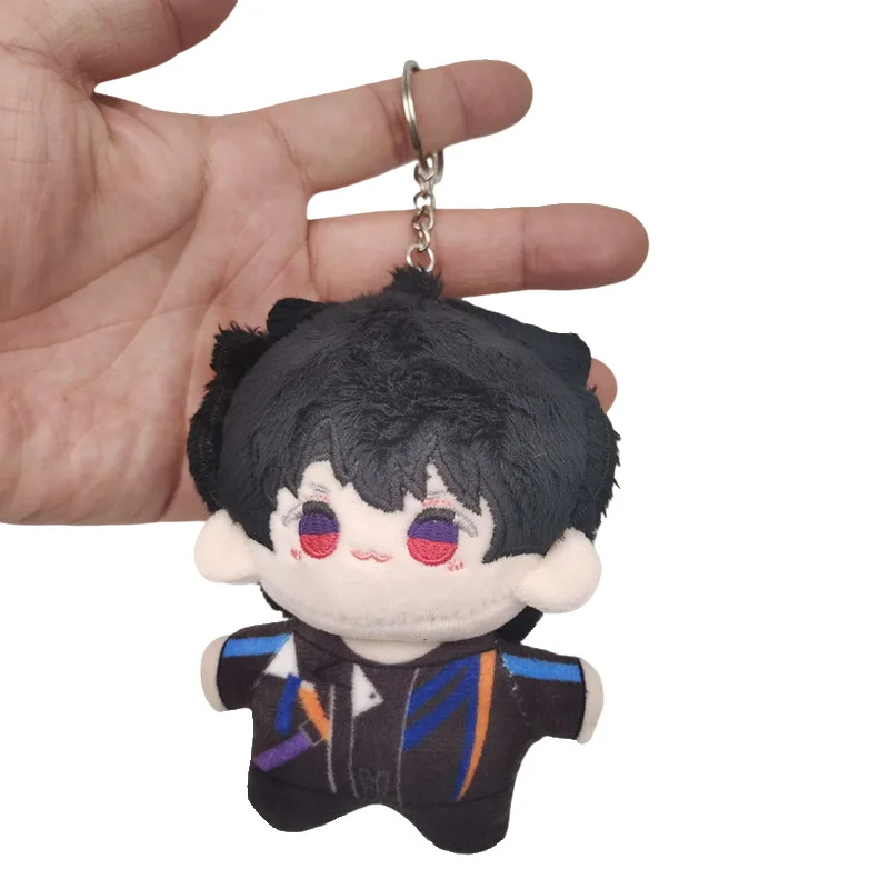 Niedlicher Anime Love and Deepspace Caleb Soft Body Baumwollpolsterung Plüschtier 10CM Anhänger Rucksack Schlüsselanhänger Geburtstagsgeschenk Weihnachten