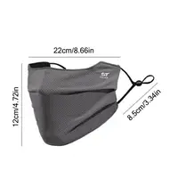 Écran facial UV lavable et réutilisable, masque de protection solaire, couverture qualifiée ale respirante pour moto, course à pied, exercice d'équitation 6