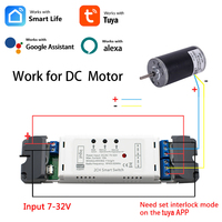 Universal Tuya 2 Channel WiFi switch relay AC/DC 7-32V AC 85-250V wireless timing jog mode switch Module 2CH Motor Controller