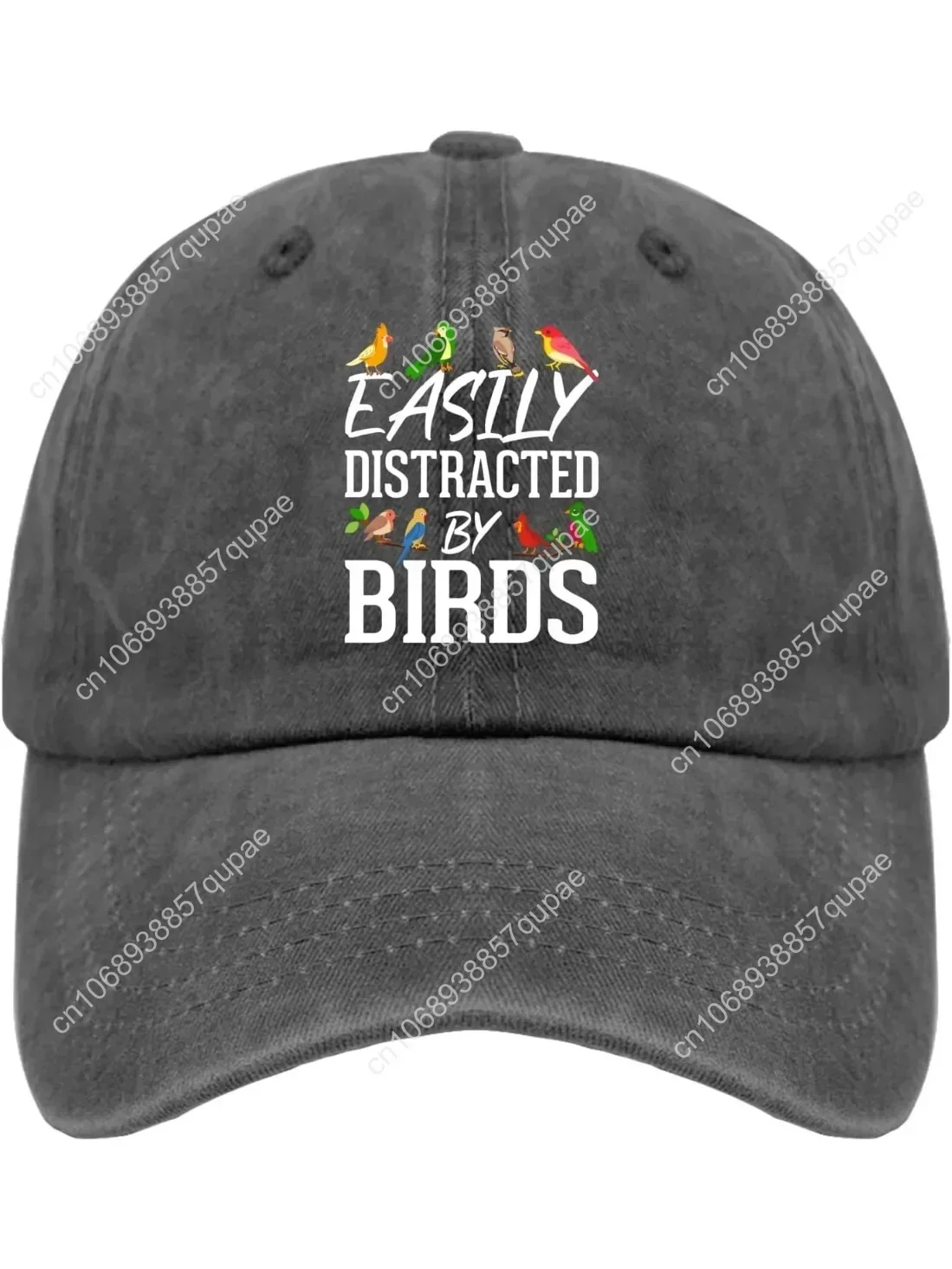 Easily Distracted by Birds Trucker hat Baseball hat for Women Pigment Black Hiking hat Women Gifts for Grandma Golf