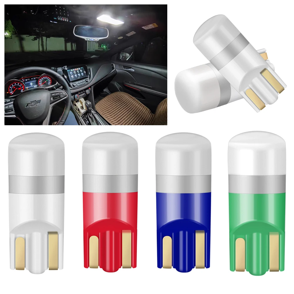 4pcs 194 LED Bulbs T10 2825 168 194 Led Car Lights 10-30V AC/DC Nonpolarity Car Interior Side Marker Trunk License Plate Light