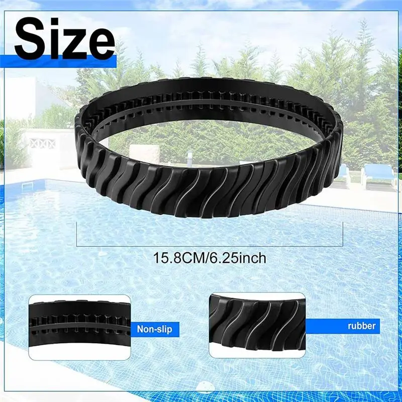 2025 Trend 4Pcs Rubber Tracks For Zodiac Mx8 Elite Mx6 Elite Mx8 Mx6 R0526100 Replacement Spare Parts Accessories