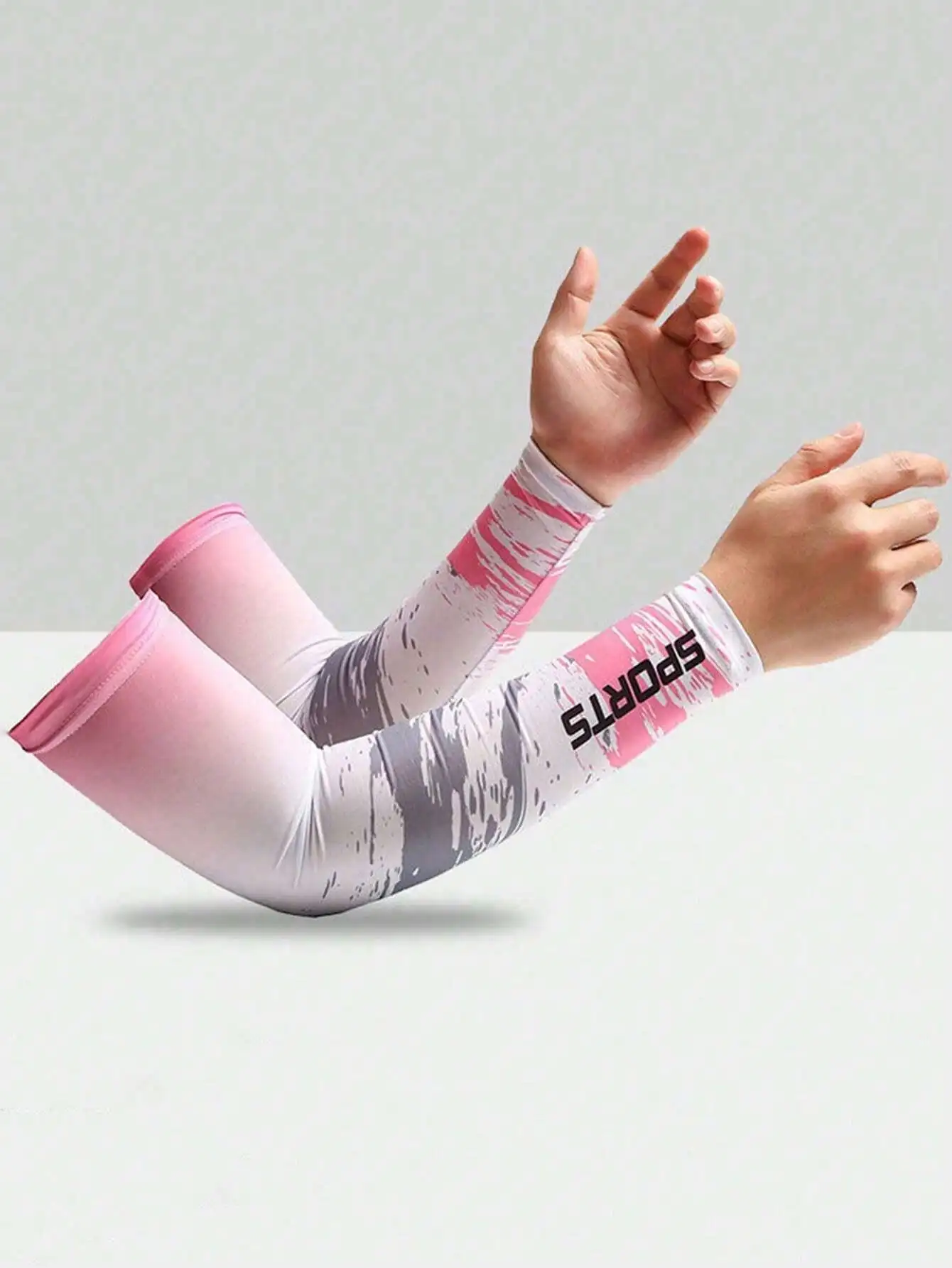 

1 Pair Pink Sun Protection UV-Blocking Breathable Elastic Silky Arm Sleeves, Suitable For Outdoor Sports, Driving, Travel In Spring And Summer Sleeves Cover Arms White Gloves Arm Warmers Autumn Outfits Halloween Costumes Black Arm Sleeve Gifts For Men - U