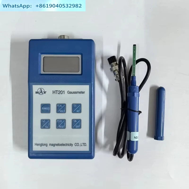 HT201 High Precision Digital Gaussian Meter, Magnetometer Surface Magnetic Field Tester
