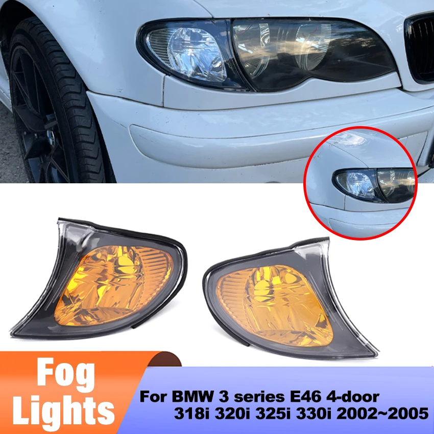 

Автомобильный светодиодный указатель поворота угловой указатель света паркосветильник светильник правая левая отделка для BMW 3 серии E46 4-дверный 318i 320i 325i 330i 2002 ~ 2005