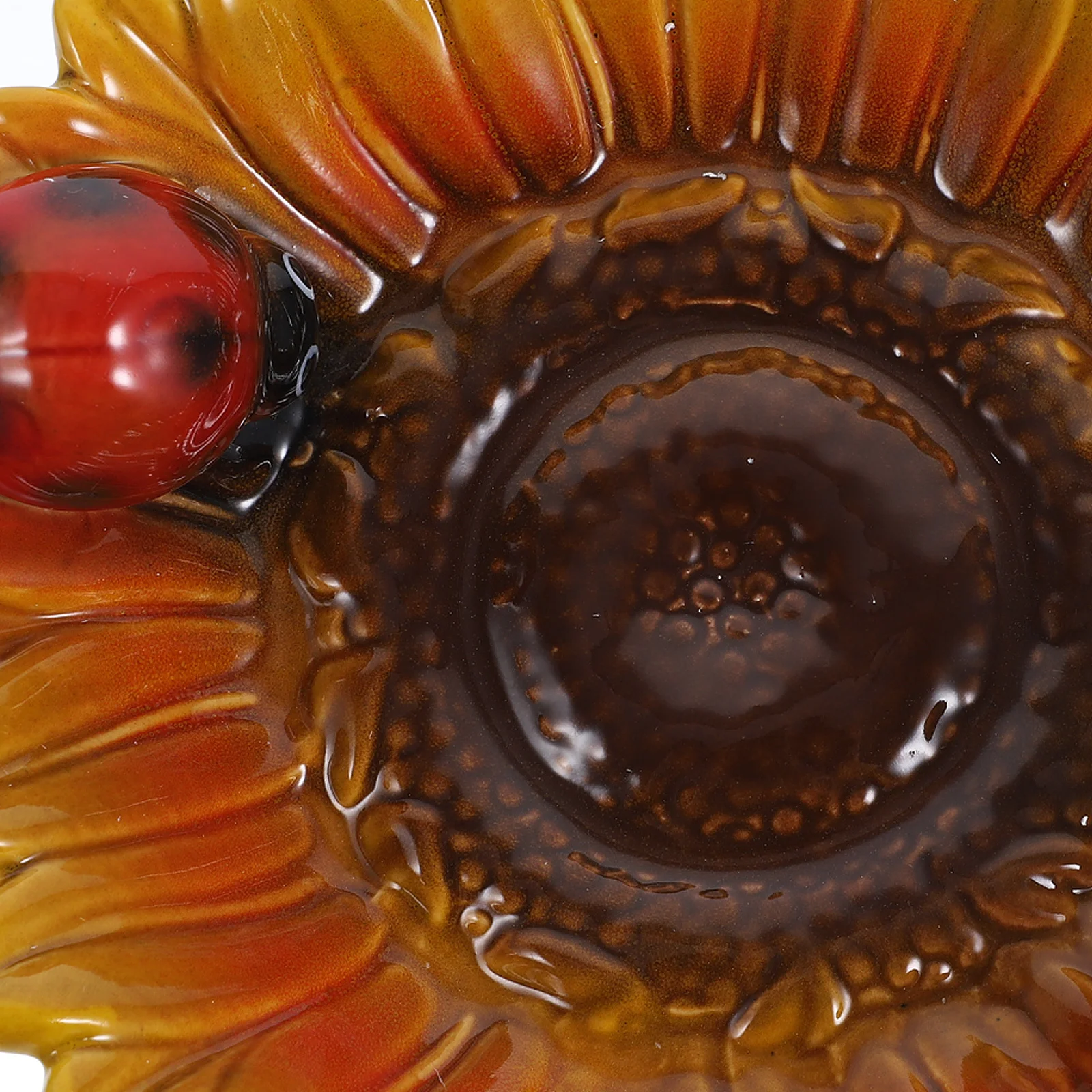 

Sunflower Ceramic Jewelry Tray Organizer Key Tray Storage Holder Necklace Ring Dish Desktop Decorative Display Plate