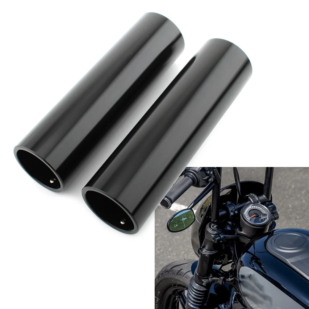 

2Pcs Black Motorcycle Aluminum Front Fork Cover For Harley Davidson Nightster RH975 2022-2023