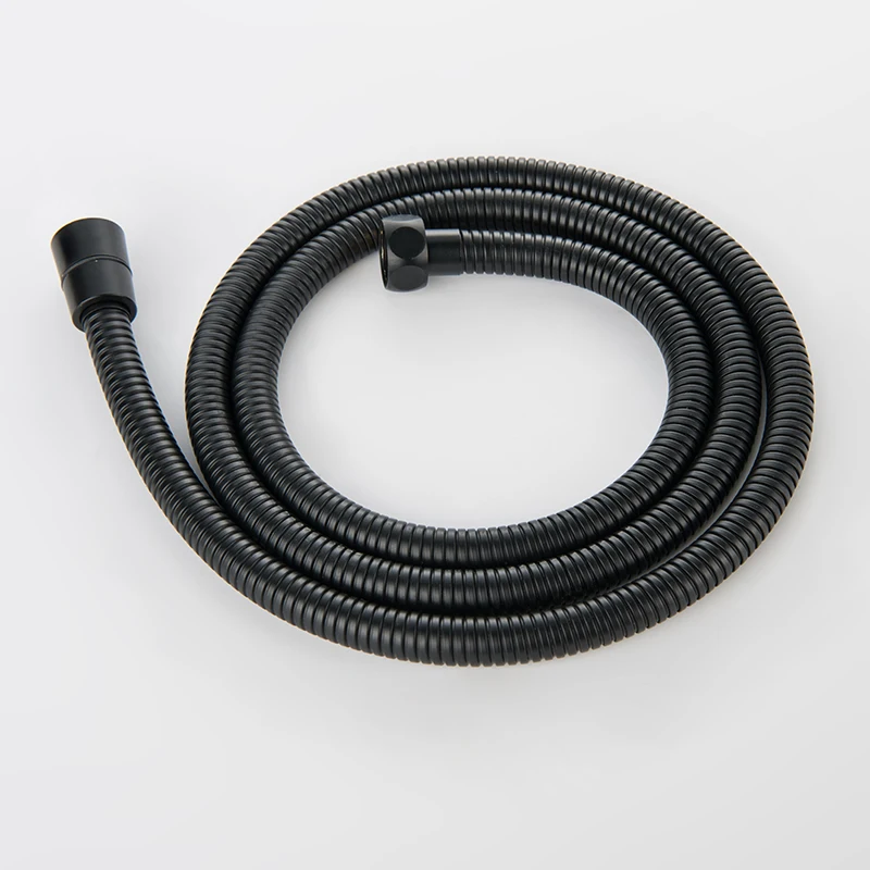 High Quality Black White Shower Hose Bathroom Fitting Stainless Steel Bath Tube 150CM Water Pipe Chrome Burshed Gold Grey Bronze