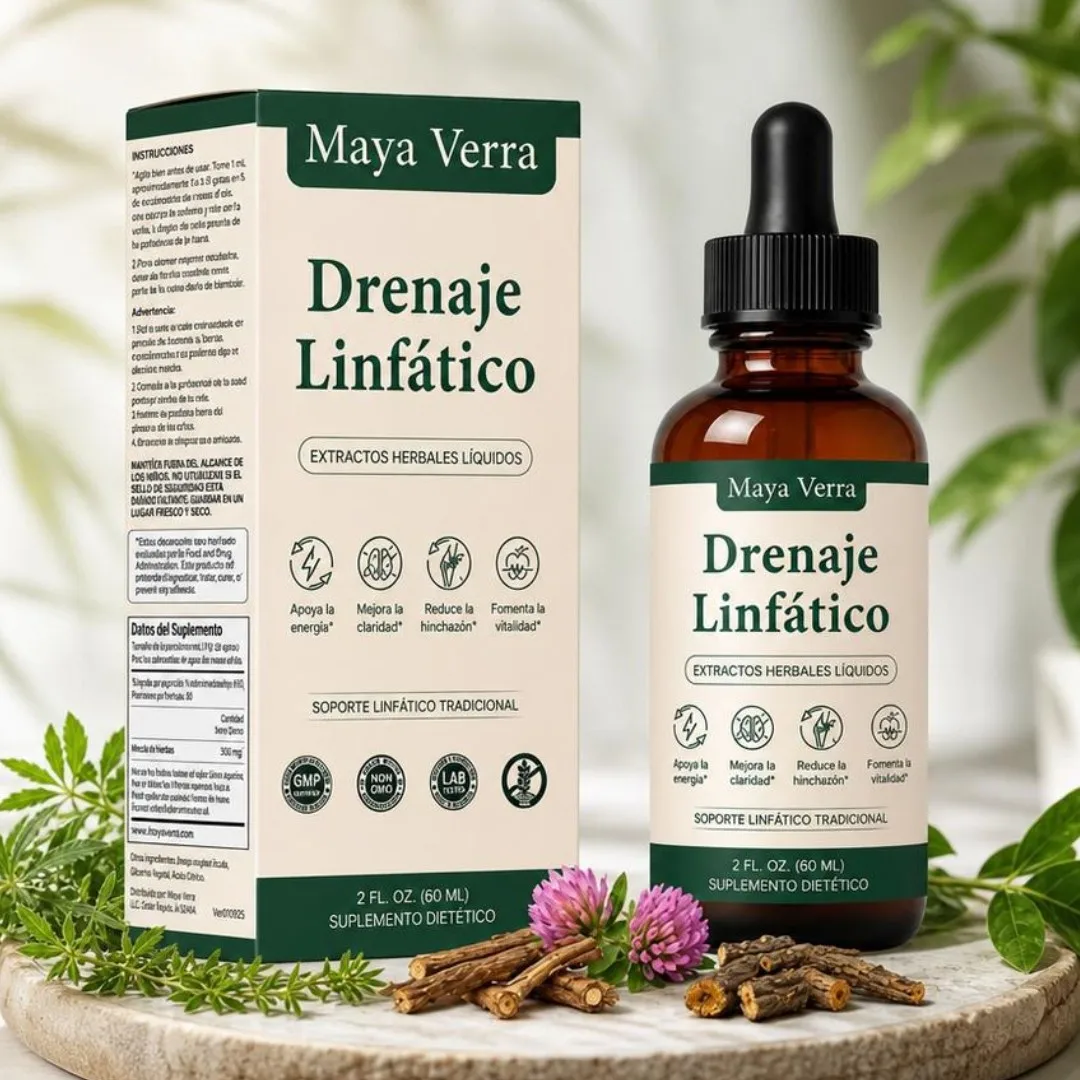 Natural Serum Lymphatic Support Drops 60ml Nutrient Drops Body Care Circulation Improvement Supplement Gentle Daily Nourish New