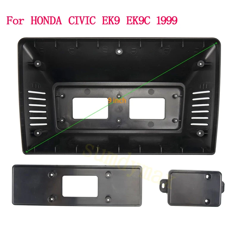 

9-дюймовая 2-диночная рамка для автомобильного радиоприемника для HONDA CIVIC EK9C EK9 1999 2000, большой экран android, комплект панели для установки приборной панели