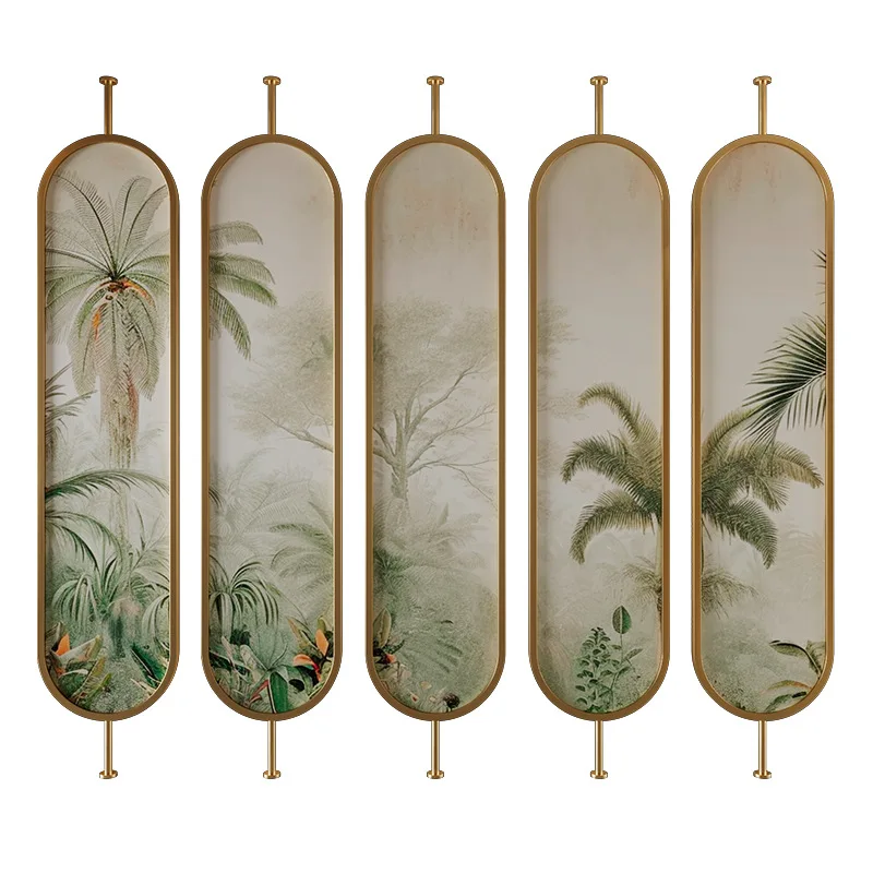 

Art glass screen partition living room 2024 new home modern simple entrance opposite door wrought iron entrance