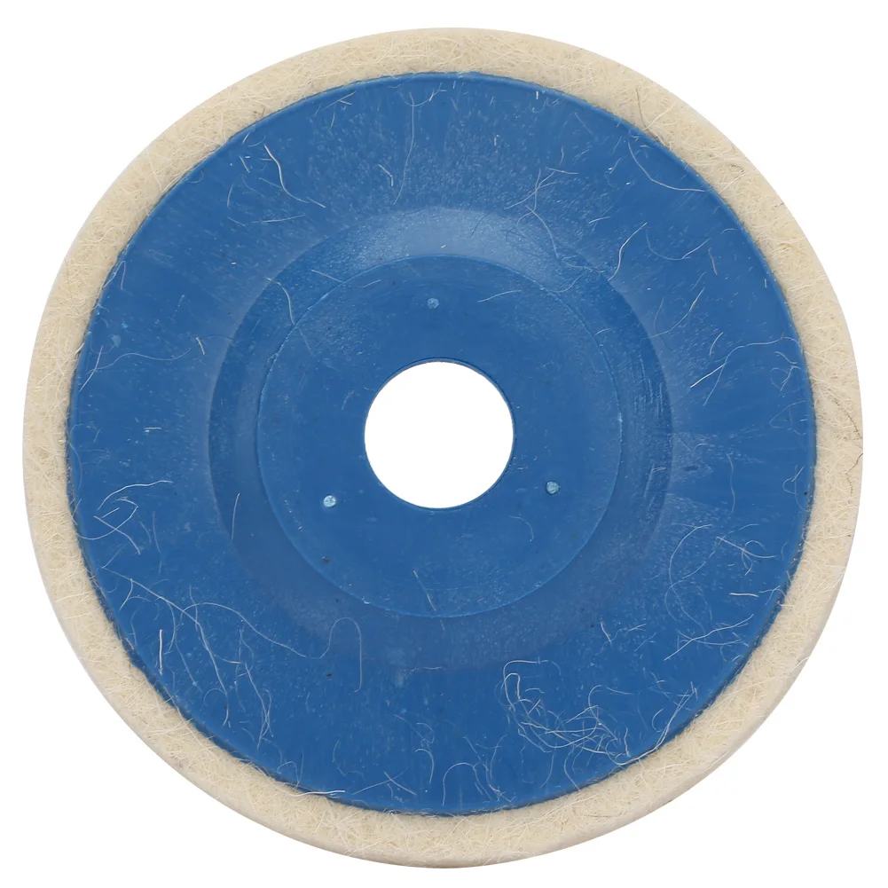 Roda de lã angular prática popular 4 Polegada roda de polimento de lã polimento de disco de feltro 3 peças