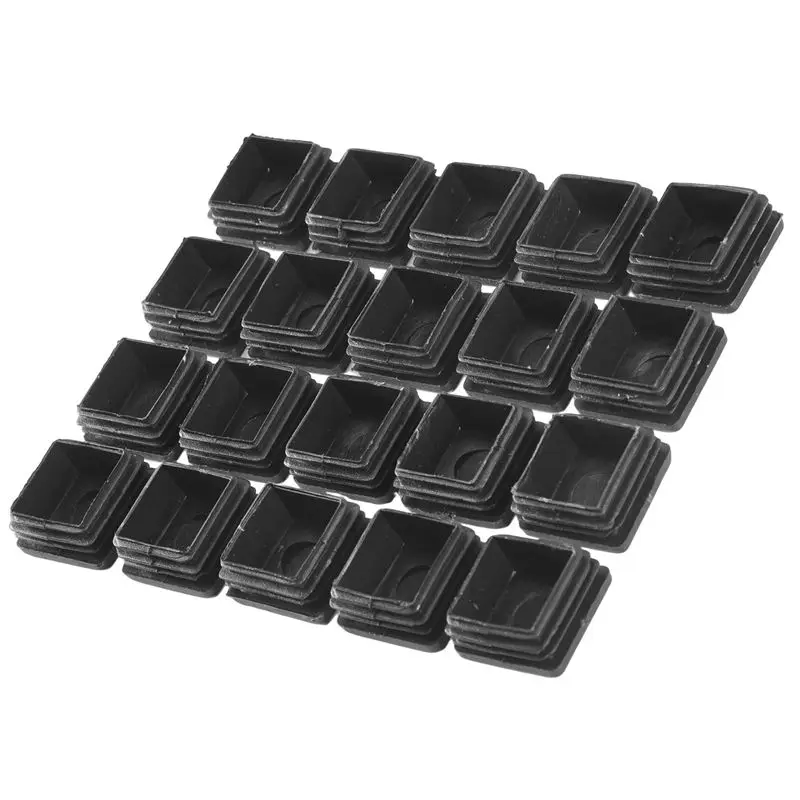 

BYBS-20 шт. пластиковые заглушки-вставки для труб, квадратные, 25 мм x 25 мм