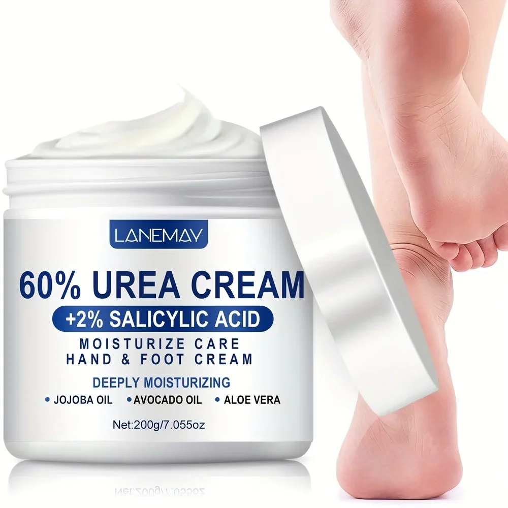 60% Urea Cream for Hand & Foot, Moisturizing Cream Rich in Salicylic Acid and Glycerin , Suitable for Dry, Rough, Cracked Heels