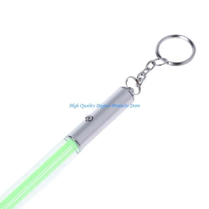 U2JE Mini Lightsaber Keyring Party Clubs Light Sticks Keychain for Key Bag Adult Kids