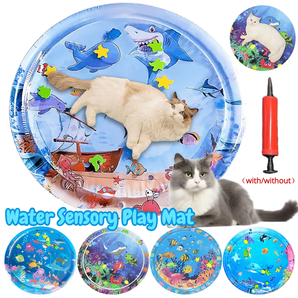 

Надувной водный Сенсорный игровой коврик из ПВХ, детский водный игровой коврик для детей, для ползания, живота, времени, водный сенсорный коврик