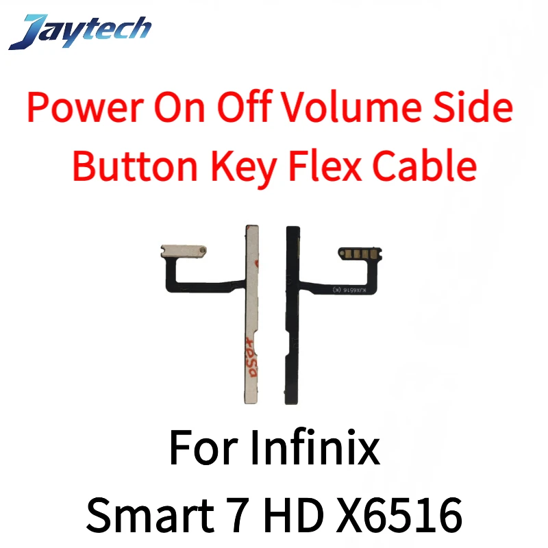 

1 шт. для Infinix Smart 3 4 5 6 7 8 HD Plus X627 X653 X657 X6823C X6516 X6517, кнопка регулировки громкости, кнопка включения и выключения, гибкий кабель