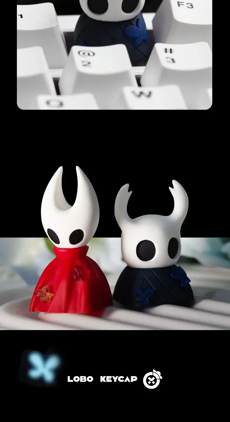 The Hollow Knight Tastenkappe, leicht, transparent, Persönlichkeit, Kunstharz, mechanische Tastatur, Anime, einzeln, individuell angepasste Tastenkappe, ESC, Original R4 – Detail 2