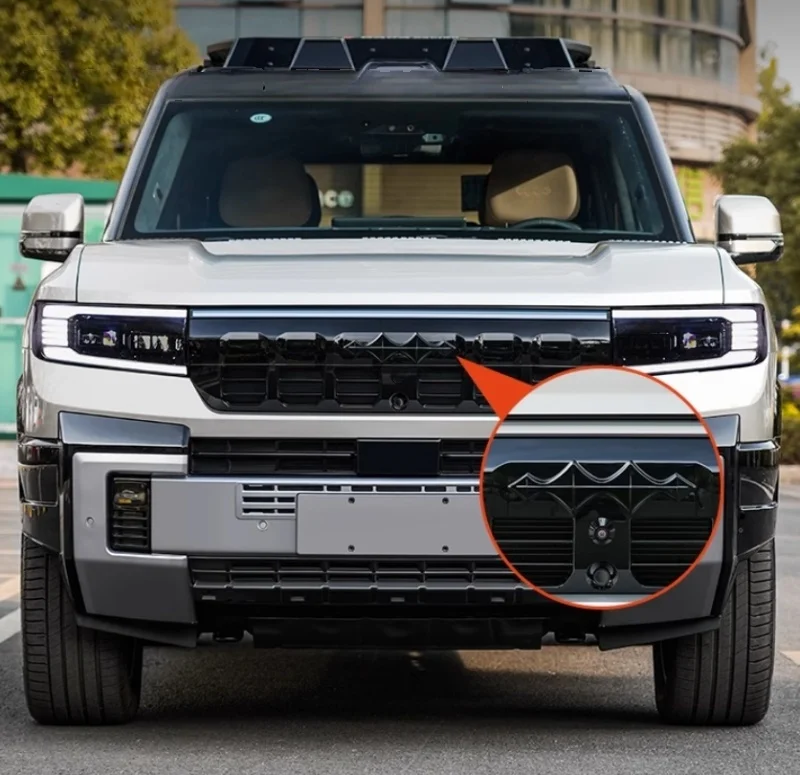 For BYD Leopard 8 Special Blacked Out Logo Decal Stickers Matte Black Warrior Emblem Cover Upgrade Accessories