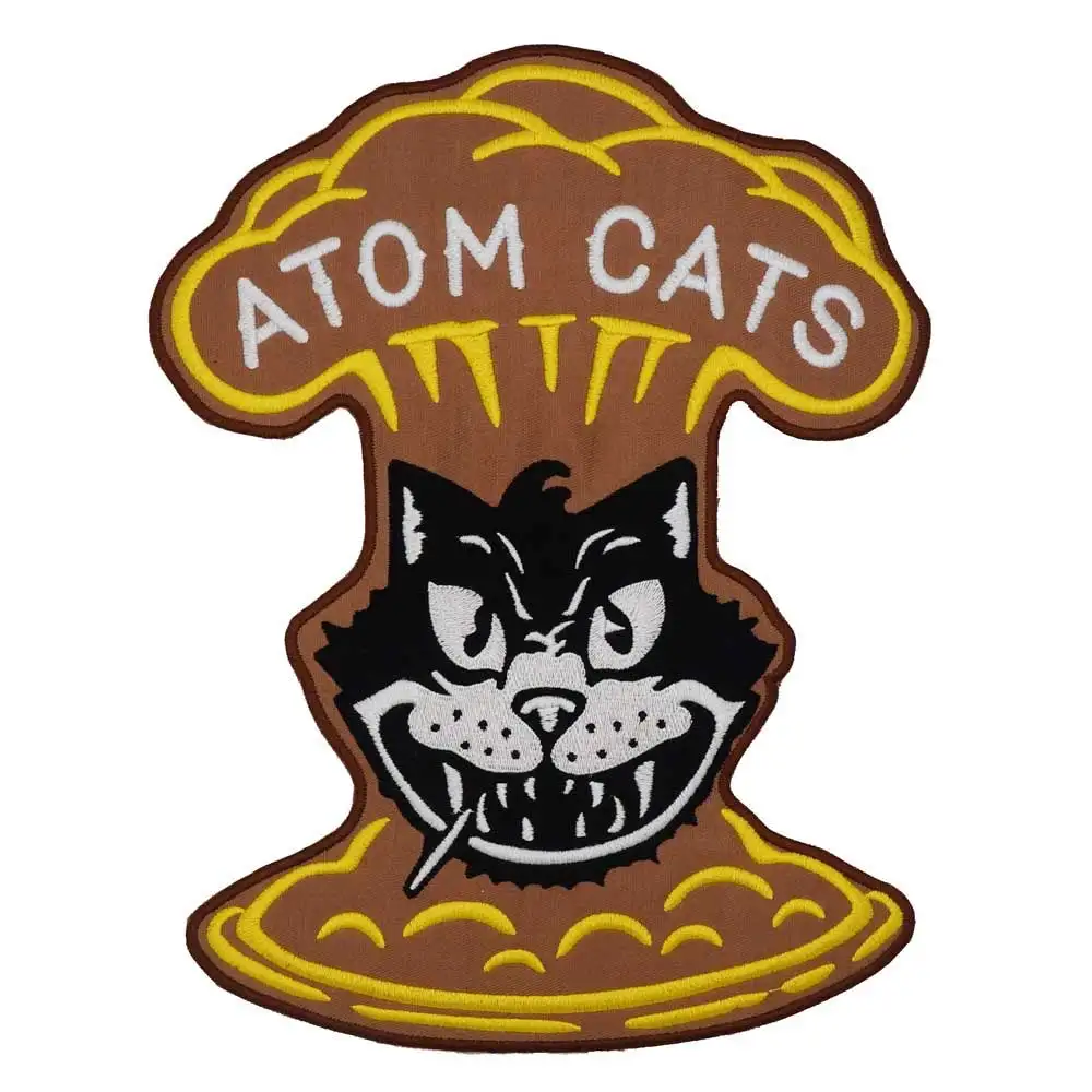 atom cats handsome Embroidered large Patches Applique Sewing and iron Hip Hop punk biker Band Rock Clothes Essential item