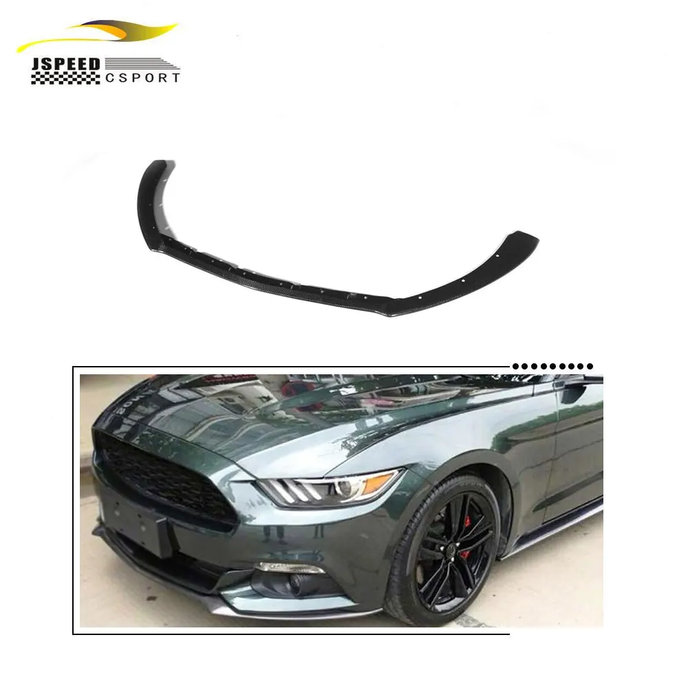 

Suitable for Ford Mustang GT COUPE 2-door 2015-2017 Carbon fiber front bumper chin lip splitter