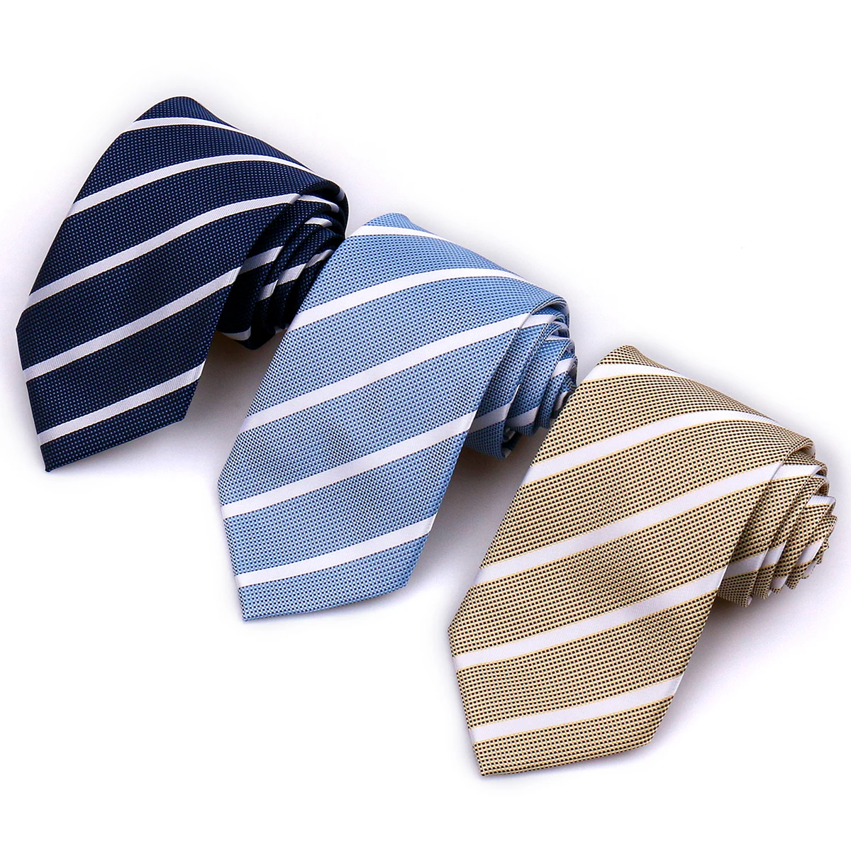 Fashion Item Elegant Men\'s Necktie Striped Plaid Luxury Silk Tie Gifts For Men Business Wedding Party Gentleman Suit Accessories