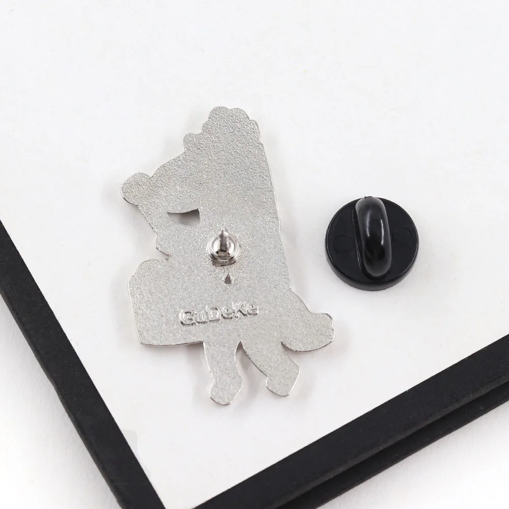 Niedliche Pferd-Schlagzeuger-Emaille-Pins Kreative Musikalische Pony-Broschen mit Trommel Lustige Cartoon-Tier-Abzeichen Rucksack-Anstecknadel Schmuck Geschenk – Detail 2