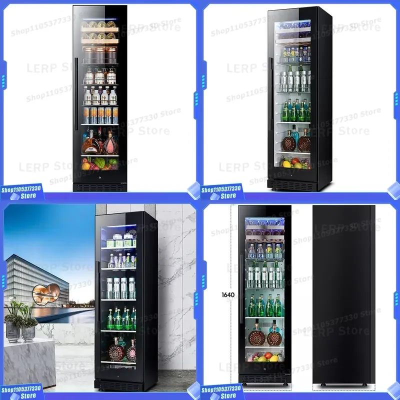 Commercial Bar Fridge R600a Compressor Beverage Cooler Independent Constant Temperature Refrigerator for Restaurant Use