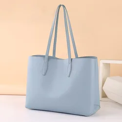 New Tote Bags Women's Bag Fashion Shoulder Bags High Capacity Solid Color Niche Korean Retro Leisure Versatile Lady Handle Bags