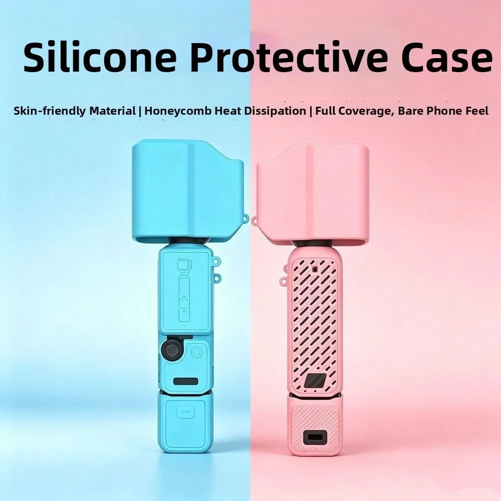 Anti-Scratch Gimbal Camera Protective Case Silicone Dustproof Screen Protector Lightweight Quick Release for DJI Osmo Pocket 4P