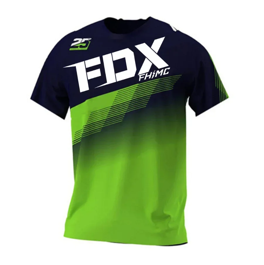 FDX FHMC cycling loose rider Jersey motorcycle DH cross country sportswear BMX MTB endurance race mountain bike breathable shirt