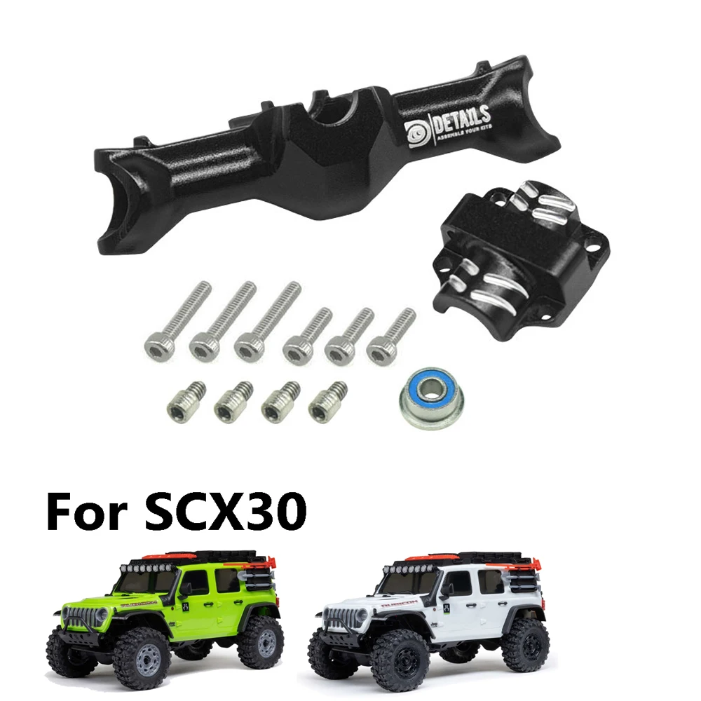 

Aluminum Front Axle with Cover Upgrade Set for 1/30 Axial SCX30 Jeep Wrangler RC Cars Upgrade Parts