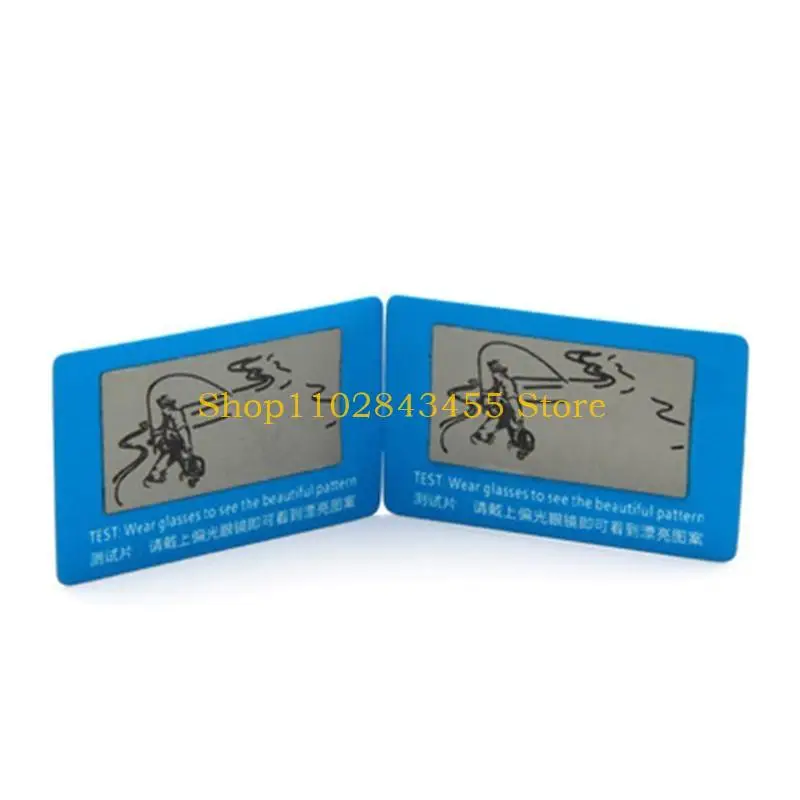 49MC Polarized Glasses Test Card, Polarization Sunglasses Tester