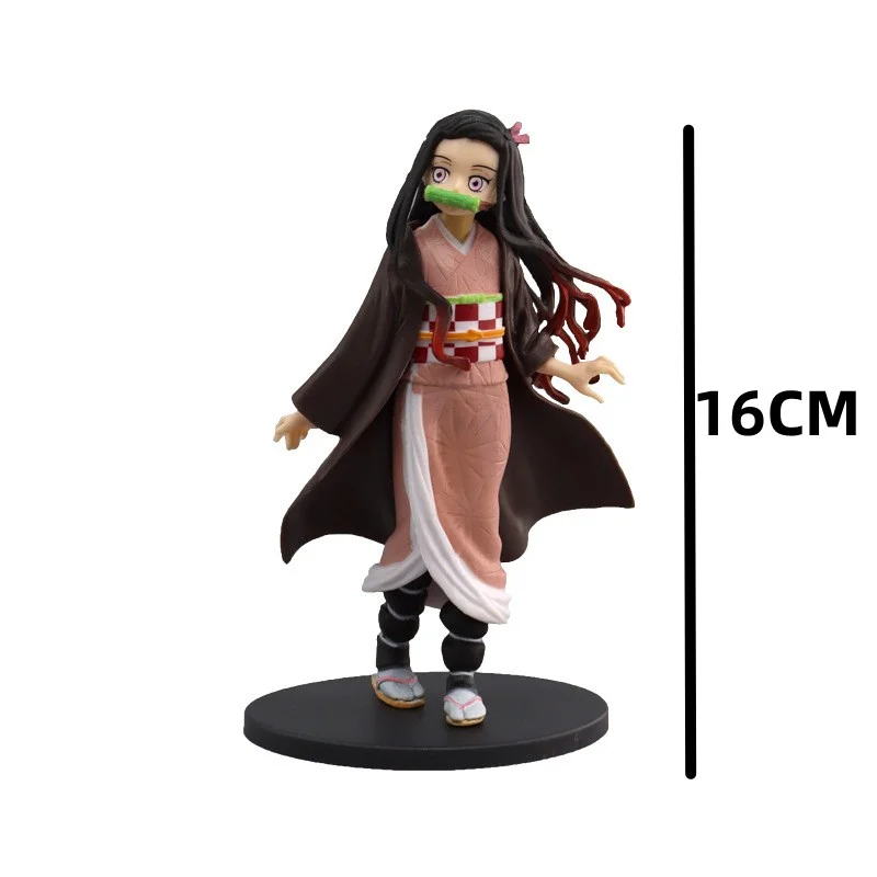 Anime demon slayer figuras de ação kimetsu não yaiba shinobu nezuko pvc bonecas modelo coleção ornamentos japão derivados brinquedos