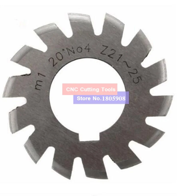 Imagem -03 - Hss Gear Fresadora Ferramentas de Corte Módulo Pa20 Graus M0.5 M0.75 m1 M1.25 m2 M2.5 m3 M4-m10 No.1-no.8