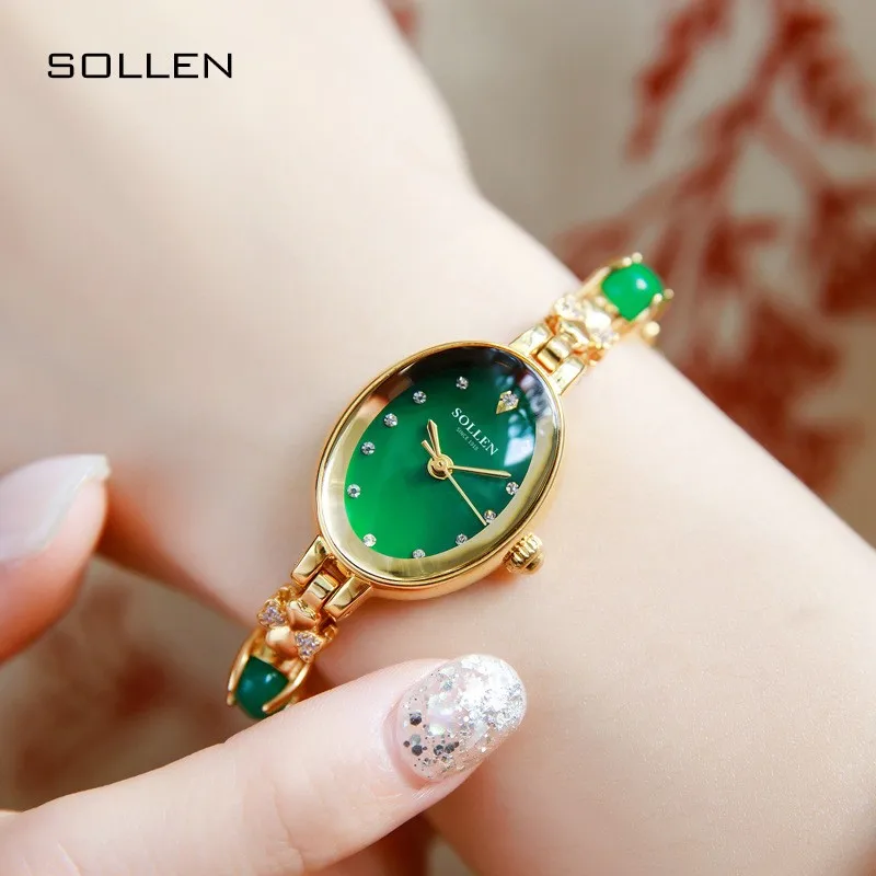 Switzerland SOLLEN Luxury Brand Japan MIYOTA Quartz MOVT Women's Watches Fashion Diamond Waterproof Bracelet Ladies Clock SL468