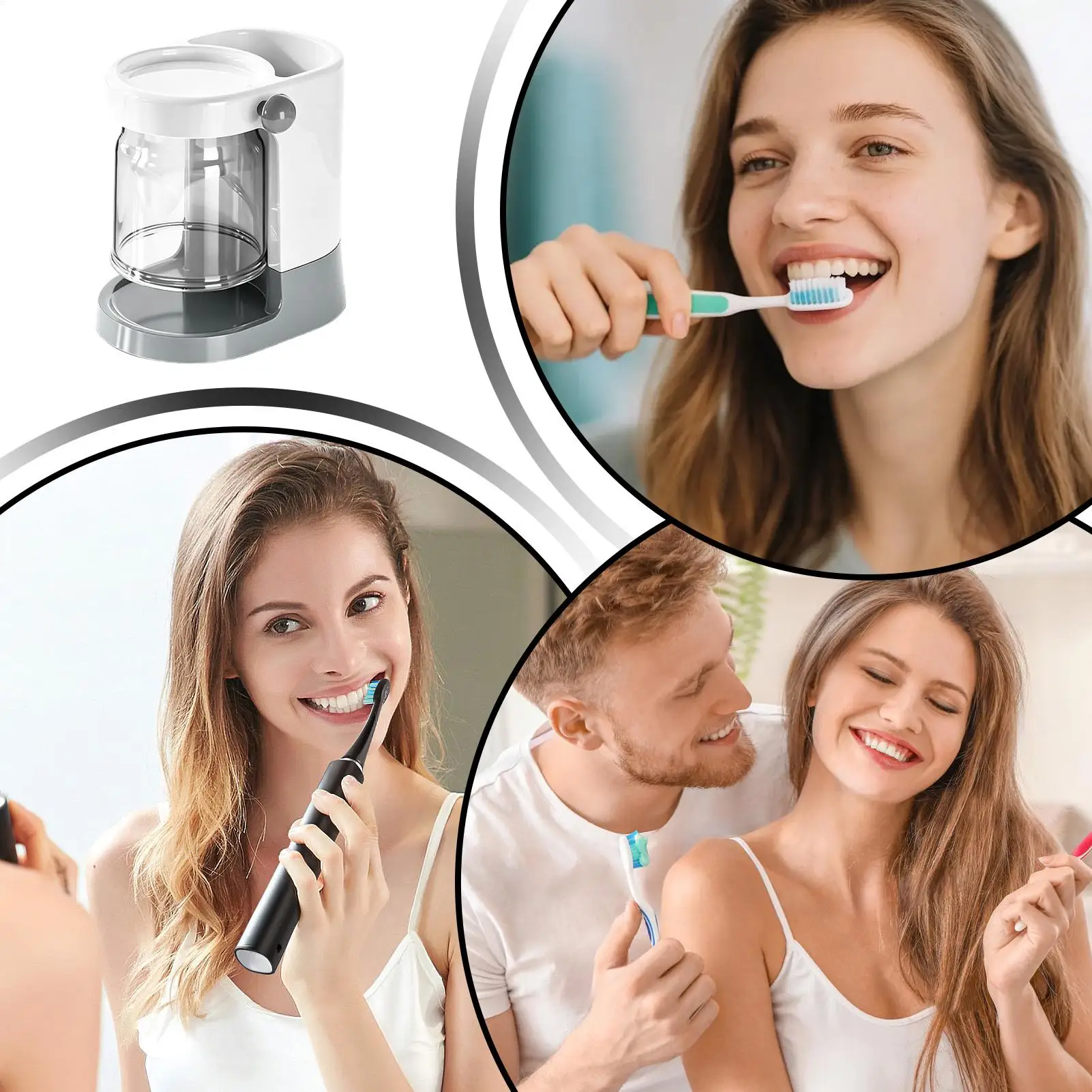 

Toothbrush Holders Desktop Organizer With Drain Hole Toothbrush Stand For Bathroom For Restroom Shower Toilet Apartment Travel