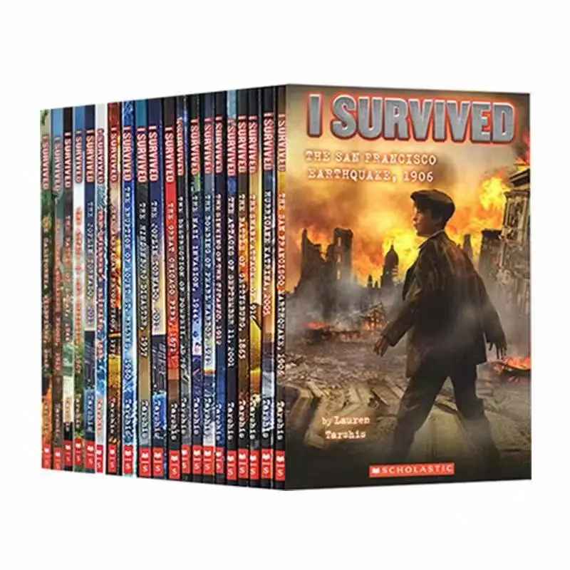 

22 Books/Set I Survived Thrilling Stories Historical Novels Children English Picture Stories Reading Books