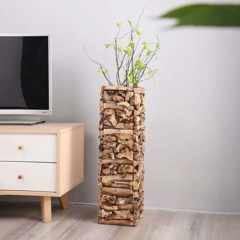 

Creative Splicing of Wooden branches, High-End Living Room Decoration