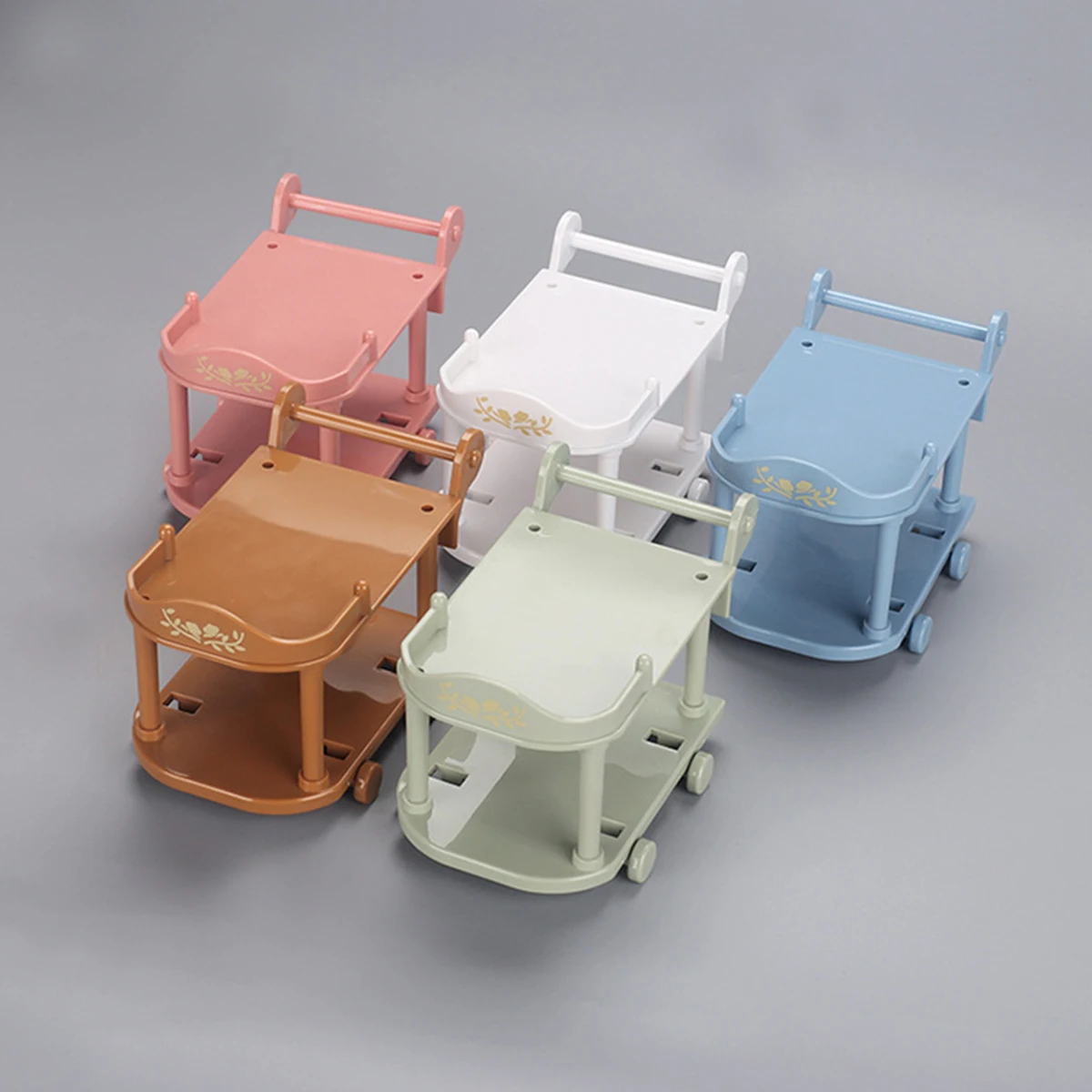 1:12 Cute Miniature Dining Car Dollhouse Simulation Kitchen Toy Model Micro Food Dessert Truck Doll House Accessories Girl Gift