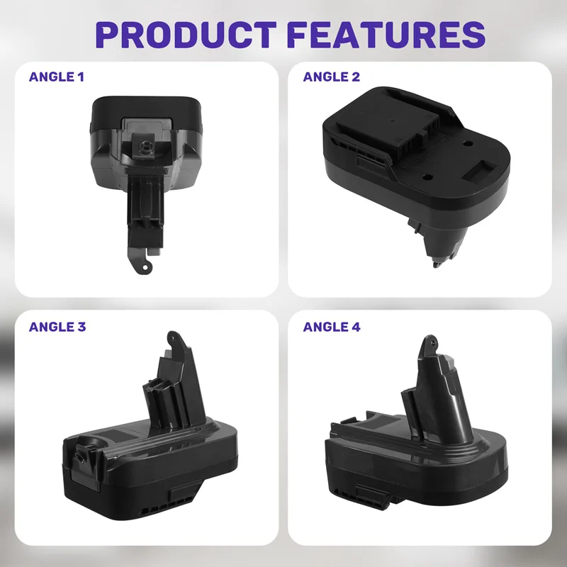 AR18DSV6 Battery Adapter Suitable for AEG RIDGID 18V Li-Ion Battery Converted To for Dyson V6 Li-Ion Battery,for Dyson V6 Vacuum