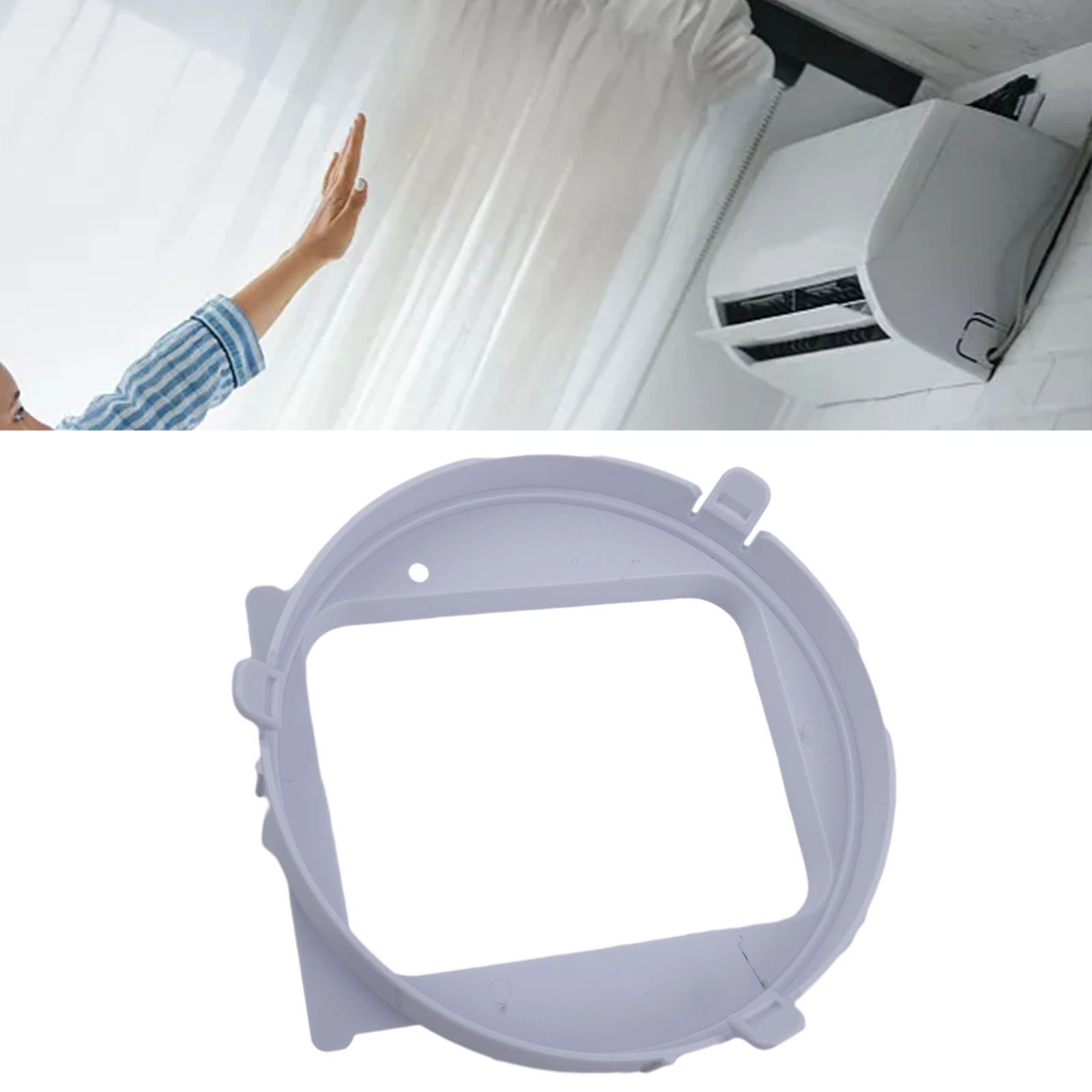 

Connector Tube for Portable Air Conditioner Exhaust Hose and Blade Set Plate Interface Made of PP Material for Mobile AC Units