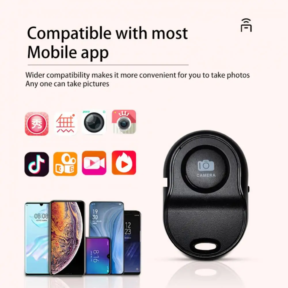 Mini Portable Remote Control Camera Wireless Selfie Shutter Control For IPhone/Android Take Photos Videos Hands-Free