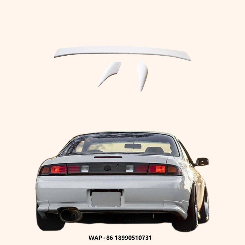 

For Nissan 200SX S14 S14A Origin Style Fiberglass Rear Trunk Spoiler Wing 3pcs Body Parts