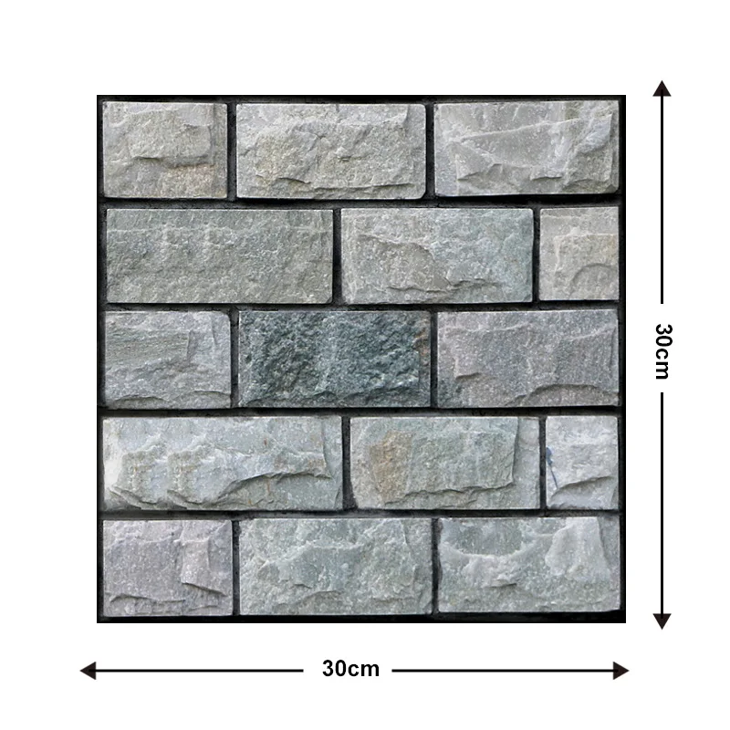 10/20Pcs PVC 3D Faux Retro Wall Panels for Wall Decoration Self-adhesive Wall Stickers, Easy to Install, 30cm x 30cm