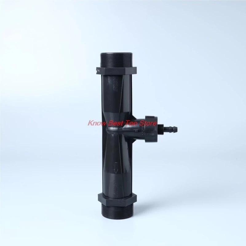 1PCS PVDF 1/4, 1/2, 3/4, 1, 1.5, 2  Venturi Ejector to Mix Ozone With Water With Built-in Anti-Back Flow Valve